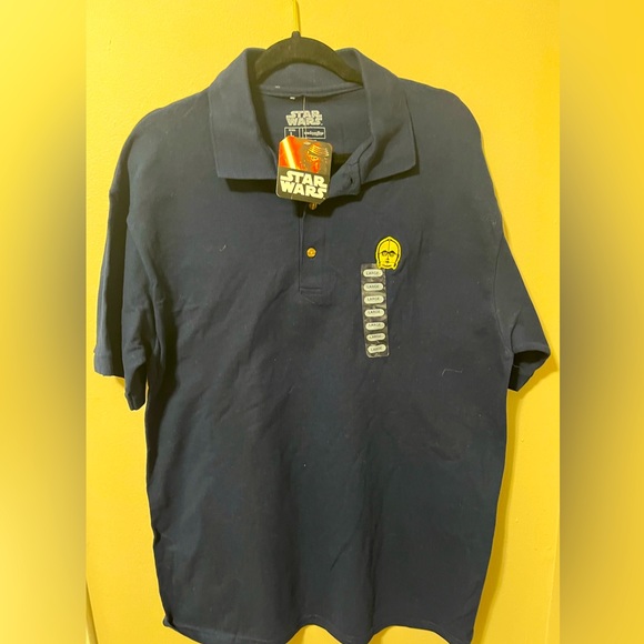 Star Wars Other - NWT Star Wars Golf Shirt-C3P0 Detail -Large